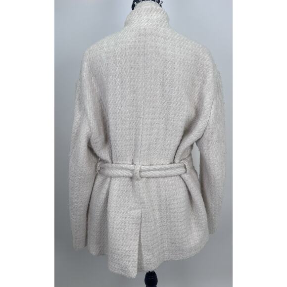 ⭐️ IRO Cotton Wool Belted Coat Jacket Sz 38 - Picture 7 of 9